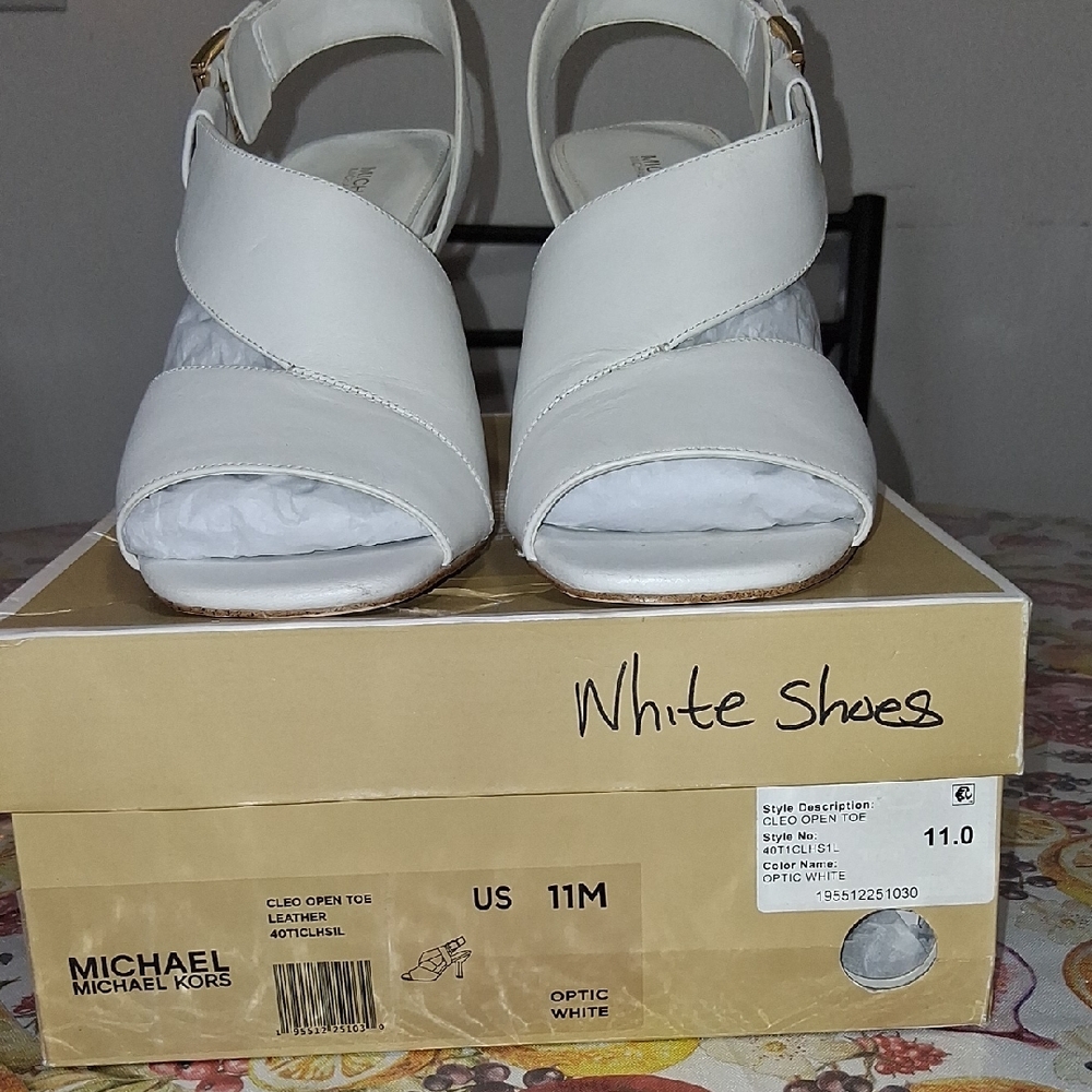 Michael Kors White Heels